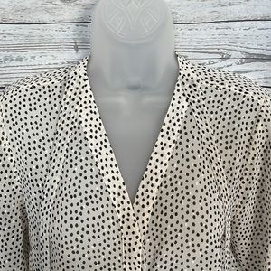 The Limited Blouse flowy polka dot design sheer and loose Business Casual Small